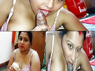 Indian Desi Maid Left By Owner To Cook Sammy free video