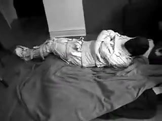 Trapped In Straitjacket And Straitpants Can't See Or Speak free video