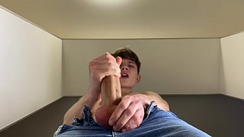 Big Dick In Tight Blue Jeans & Skinny Boy Shoot Creamy Load On Your Face free video