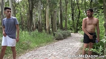 Handsome Pounding Tight Twink In The Park free video