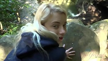 Blonde Teen Gets Fucked And Sucks Cock In A Forest (Riley Star) free video