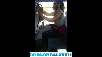 (Public Bus) Amateur Hot Brunette Sucking N Flashing Compilation free video